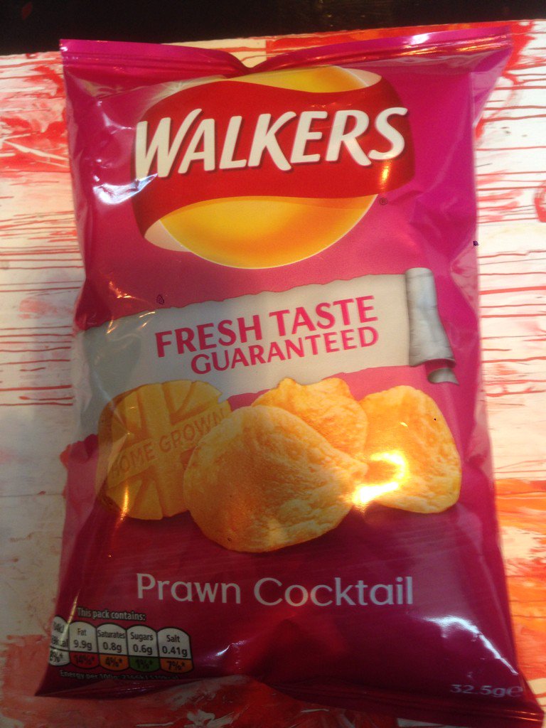 Just having what might be my last pack of prawn cocktail if we leave today. @PaulaZoido