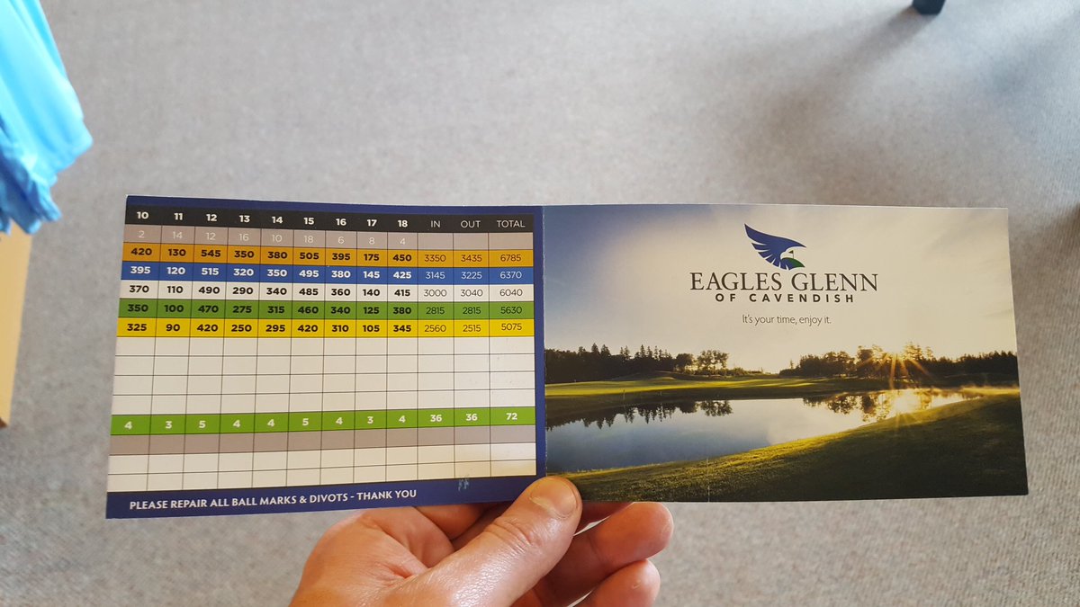 seanhjoycePGA's tweet image. New scorecard for @EaglesGlennGolf. Simple but effective #noadvertising