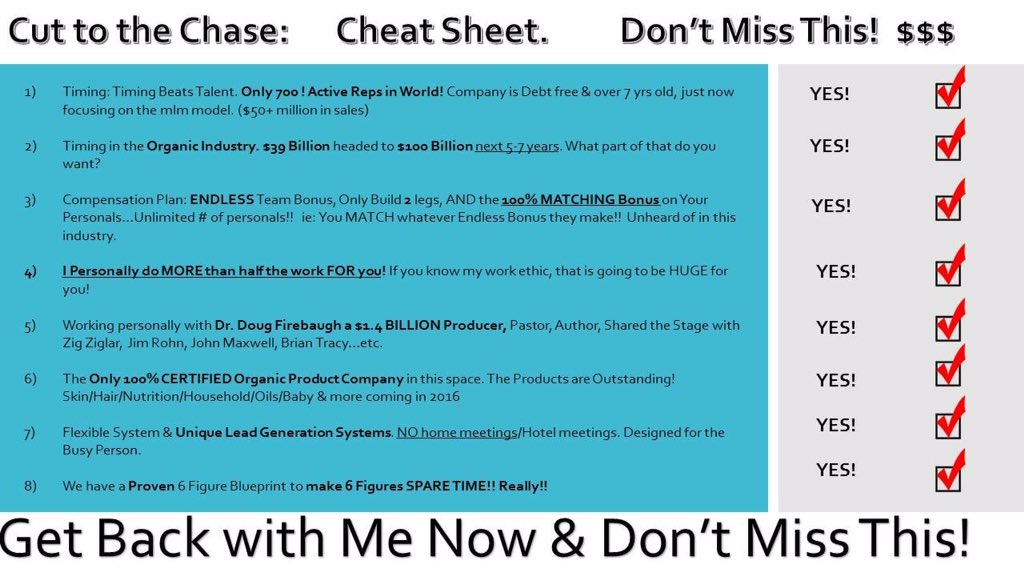 clarencebowebiz's tweet photo. Does ur company offer endless #compensationplan
No #flushing #checkmatch bonuses. #organic
https://t.co/sRoUUh2AFP https://t.co/XdYGjf1d5p