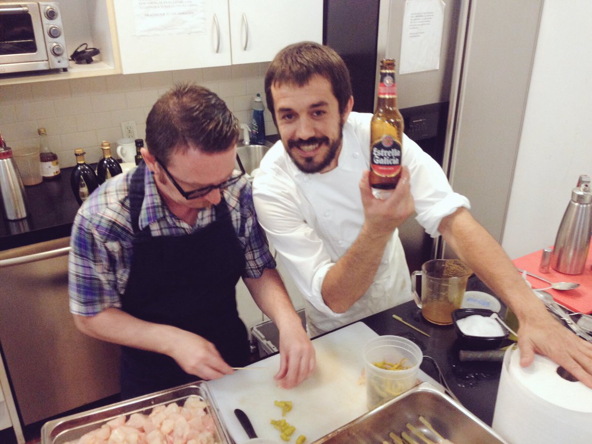 GCFNYC's tweet photo. Our stars are working hard and having good vibe, preparing the Closing Day Cocktail in #gcff16 https://t.co/PjSLjnclit