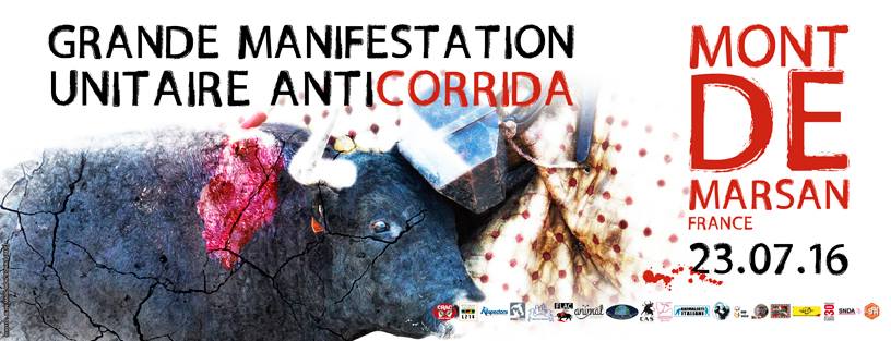 CAS_Int's tweet photo. Pronto protesta antitaurina en el sur de Francia, en Mont-de-Marsan https://t.co/TXufXlKb4B https://t.co/m9vHAgYTeI
