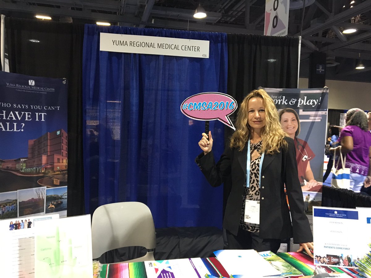 BeaCain's tweet photo. Stop by @YumaRegional booth - immediate RNCase Manager needs. #CMSA2016 https://t.co/5aAPZvSJWw