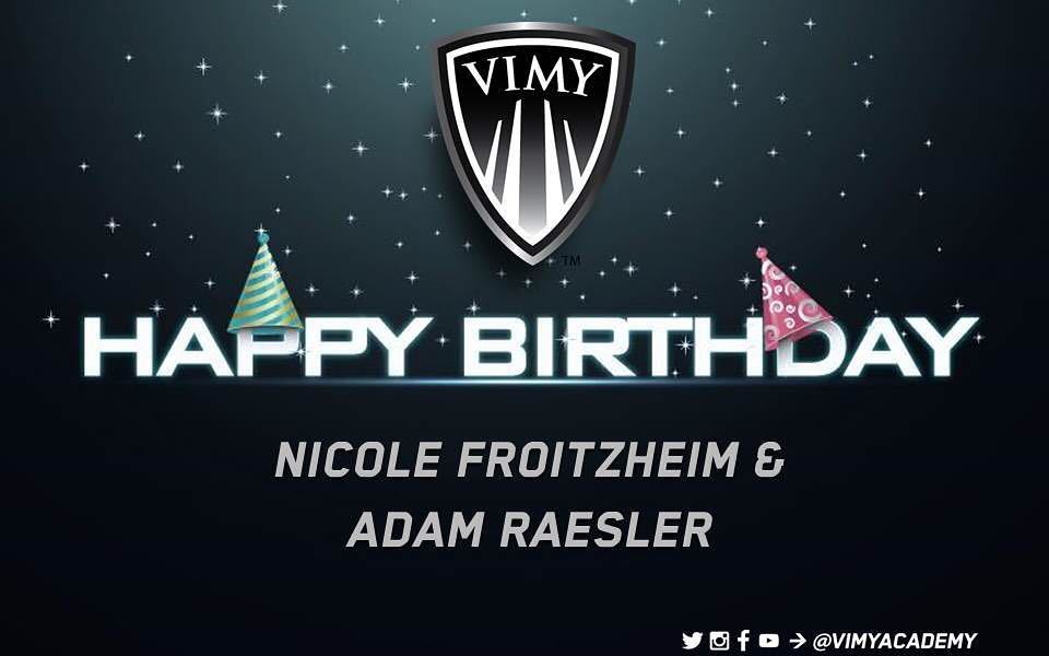 VimyAcademy's tweet photo. Happy Bday ๐ Nicole and Adam!! Have an awesome day today! #vimybdays #vimyproud #co https://t.co/dBPeaJ5y81