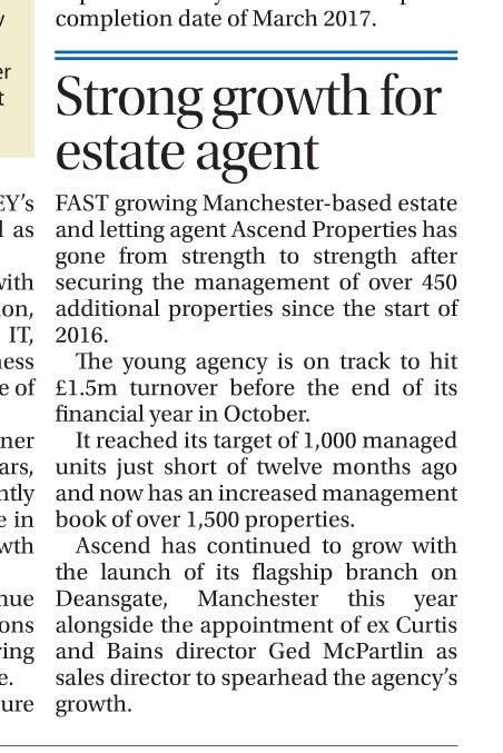 AscendProperty's tweet photo. Our superstar team have been mentioned in the Greater #Manchester Business Week magazine! https://t.co/tgTqLlNHWn https://t.co/nvdcRNOoOJ