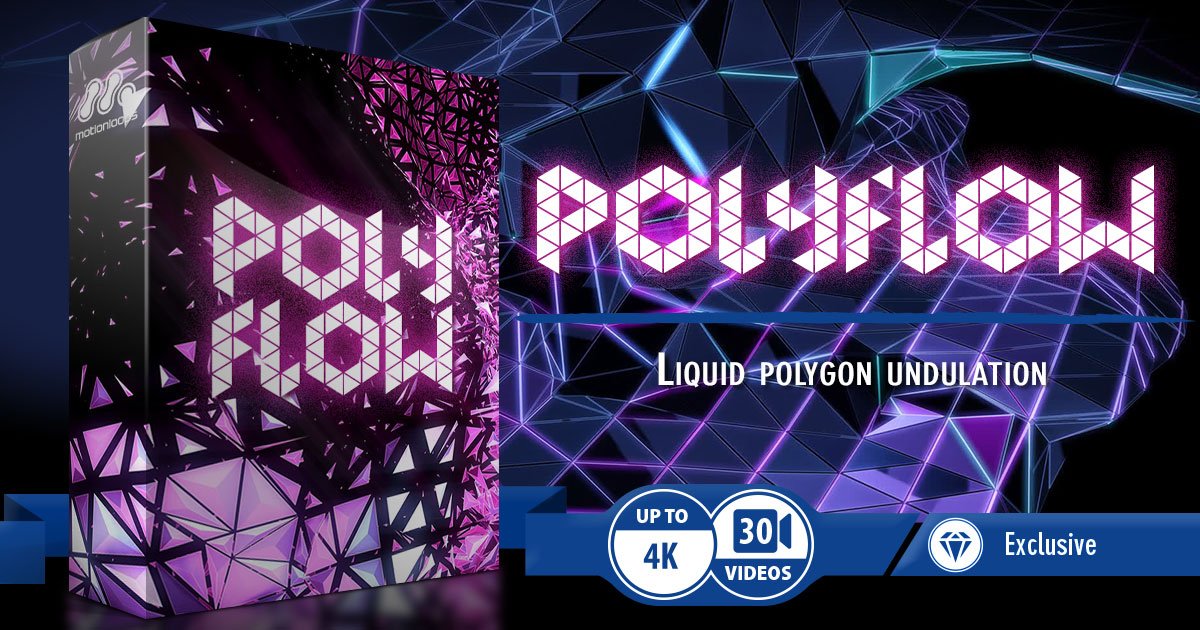 MotionLoops's tweet image. New Polyflow visuals collection just posted! Liquid. Polygon. Undulation. Check it out here: tiny.cc/zungcy