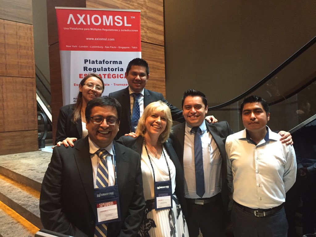 AxiomSL_LatAm's tweet photo. El equipo de AxiomSL presente en el #RMTC2016 de @RiskMathicsFI en el stand 6 y 7 en el Westin y JWMarriott Santa Fe https://t.co/MGkCZQYib5