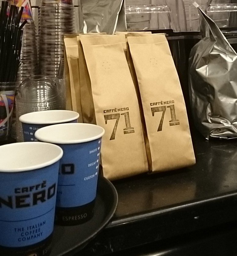 DubDrinksCoffee's tweet photo. 71 farmers helped grow Caffe Nero's '71' Nicaraguan coffee. Hence the name 😊 #Fromorigin #LetCoffeeTalk #CoffeeChat https://t.co/AbYH57bvEP