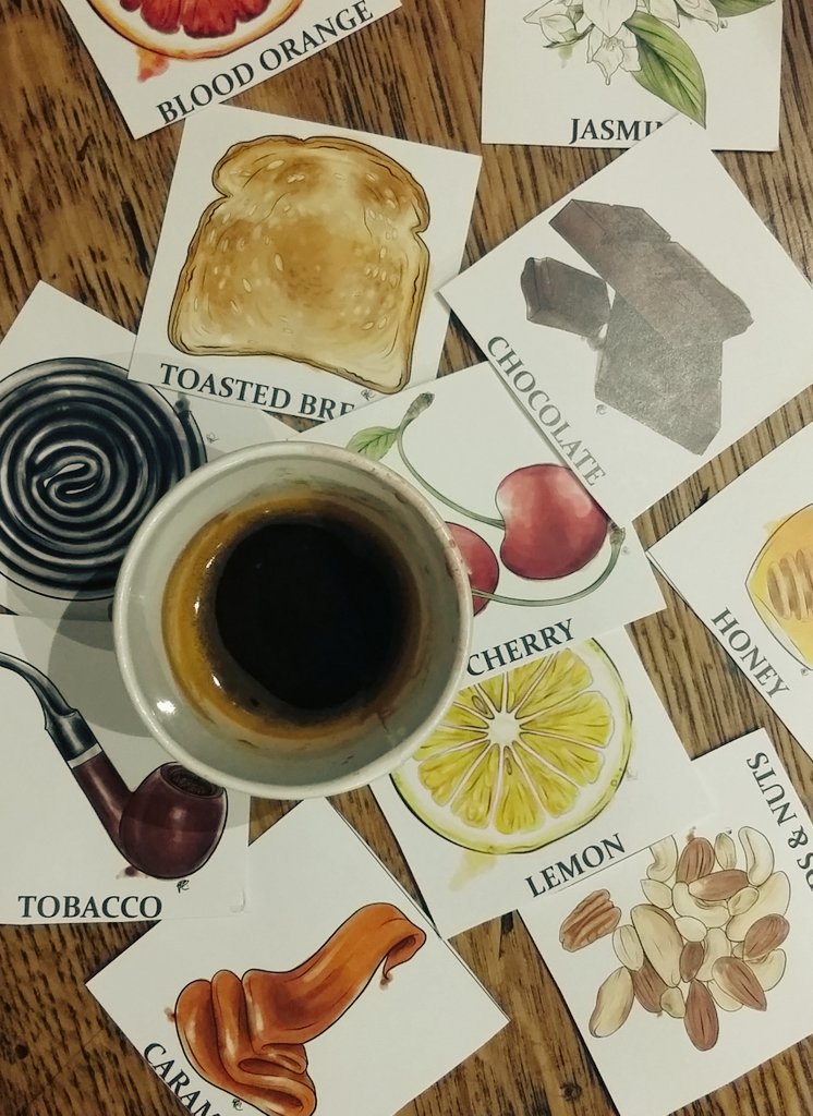 erica_bracken's tweet photo. 'an espresso paints ur palate' Im getting Blood Orange & Almond from this Nicaraguan coffee #FromOrigin #CafeNerro https://t.co/3xDTN5oZoN