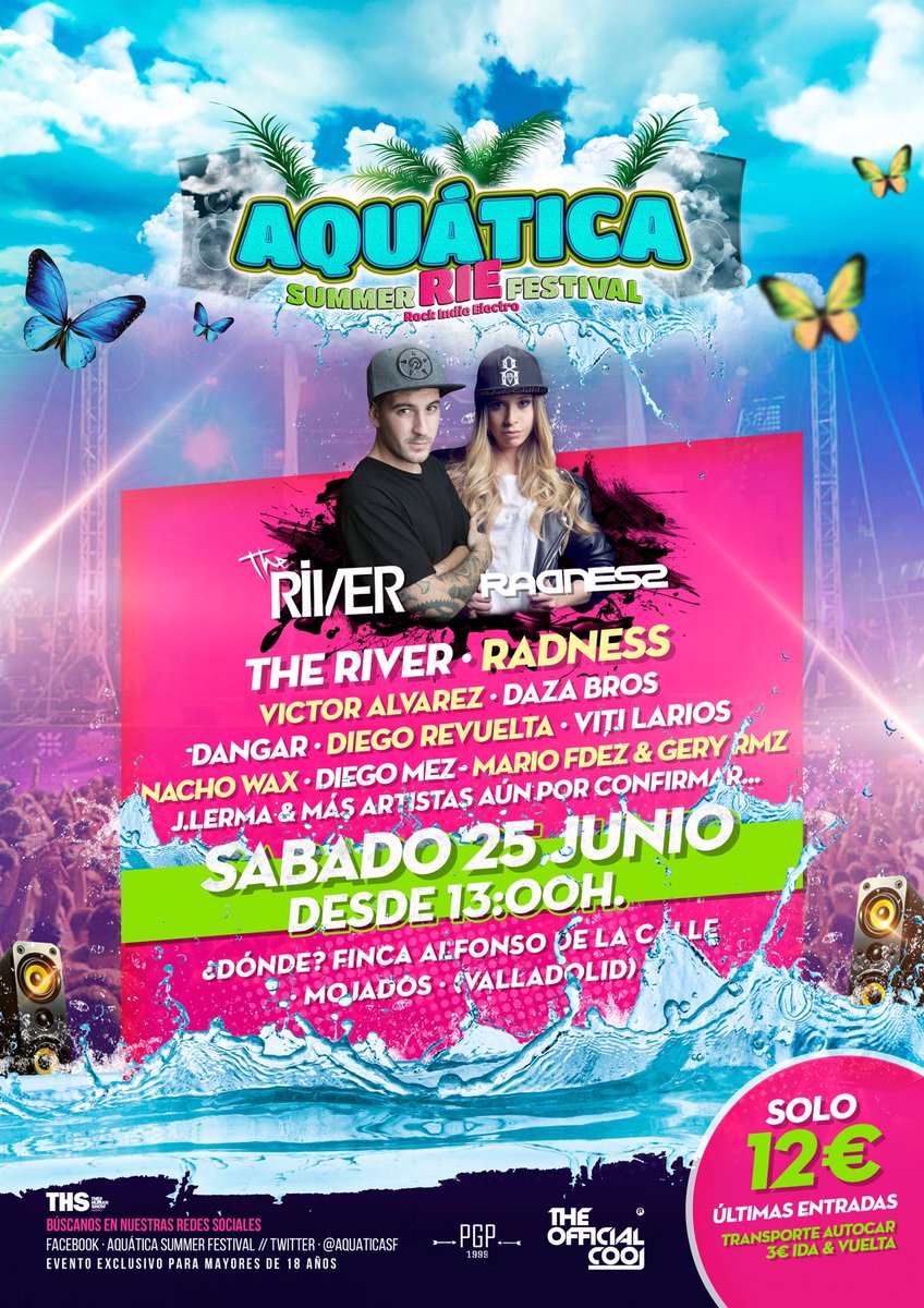 Últimas entradas! Si aún no tienes la tuya, hoy en Sala BlackPearl puedes comprarla! 

De 19:30-21h.

#AquáticaSF