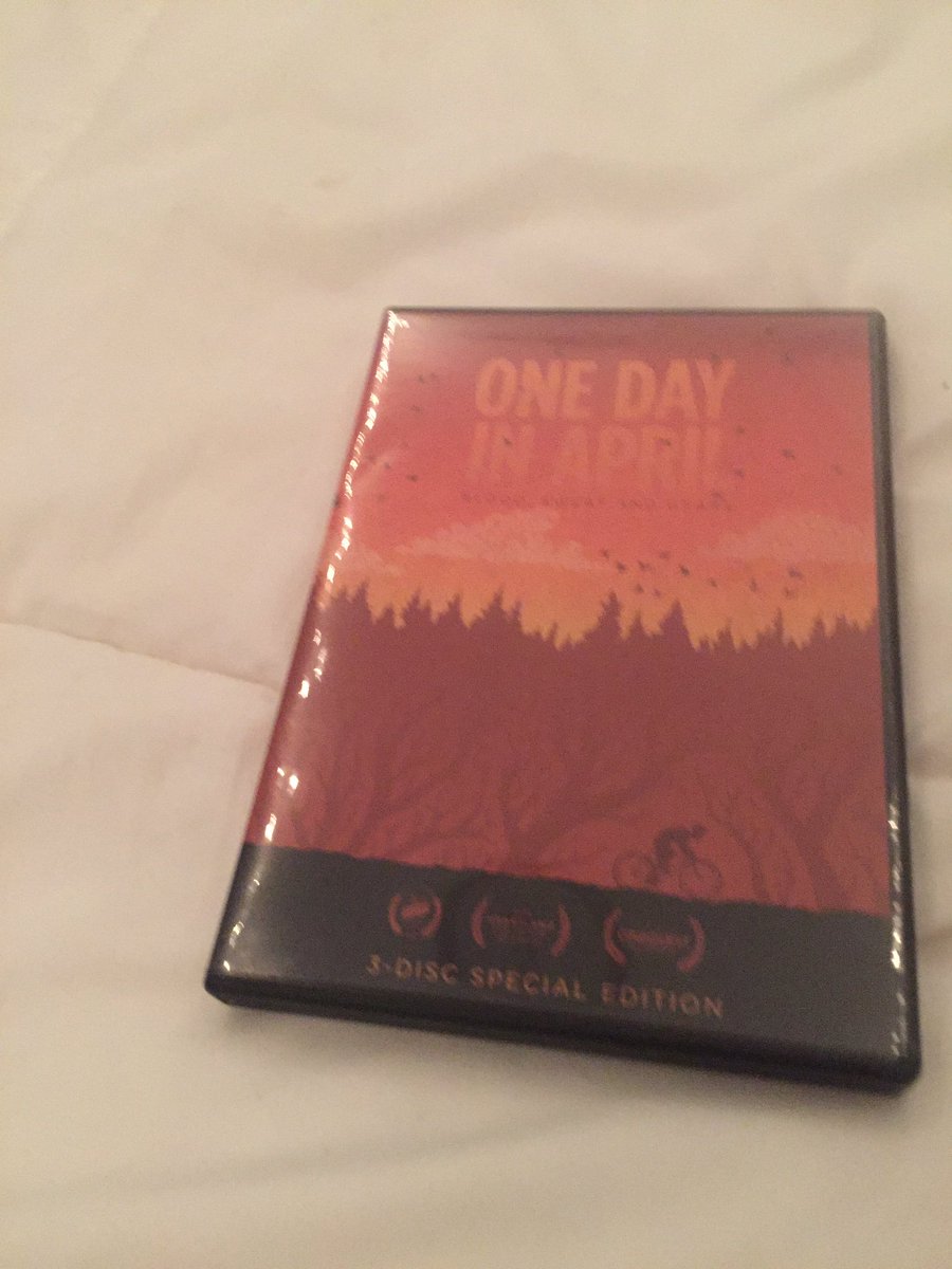 Sooo happy to get home &amp; there it was <a href="/OneDayinApril/">One Day in April</a>. Top of the binge list this weekend. #little500