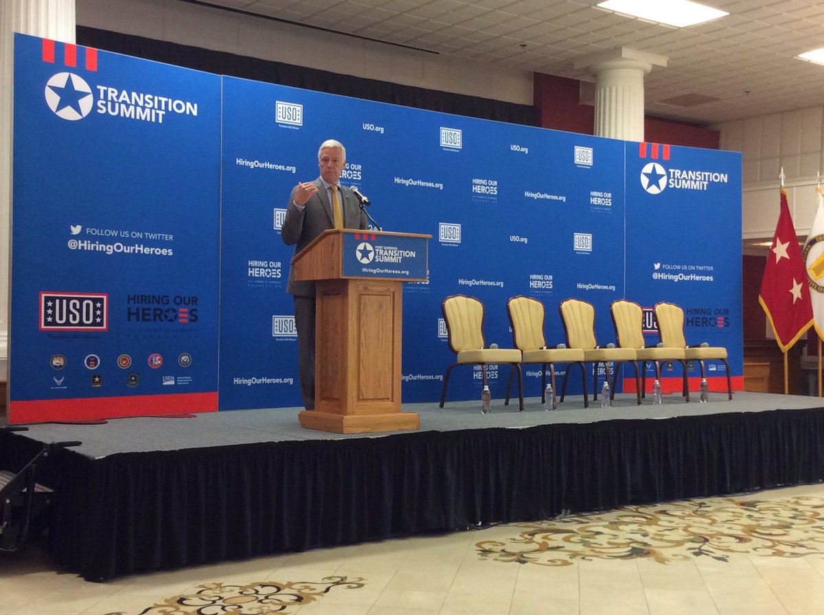 MikeHMichaud's tweet photo. Thanks to @hiringourheroes &amp; @USArmy leadership for putting on a great #transition summit at Fort Gordon! #hireVETS https://t.co/y4OsN4dZI9