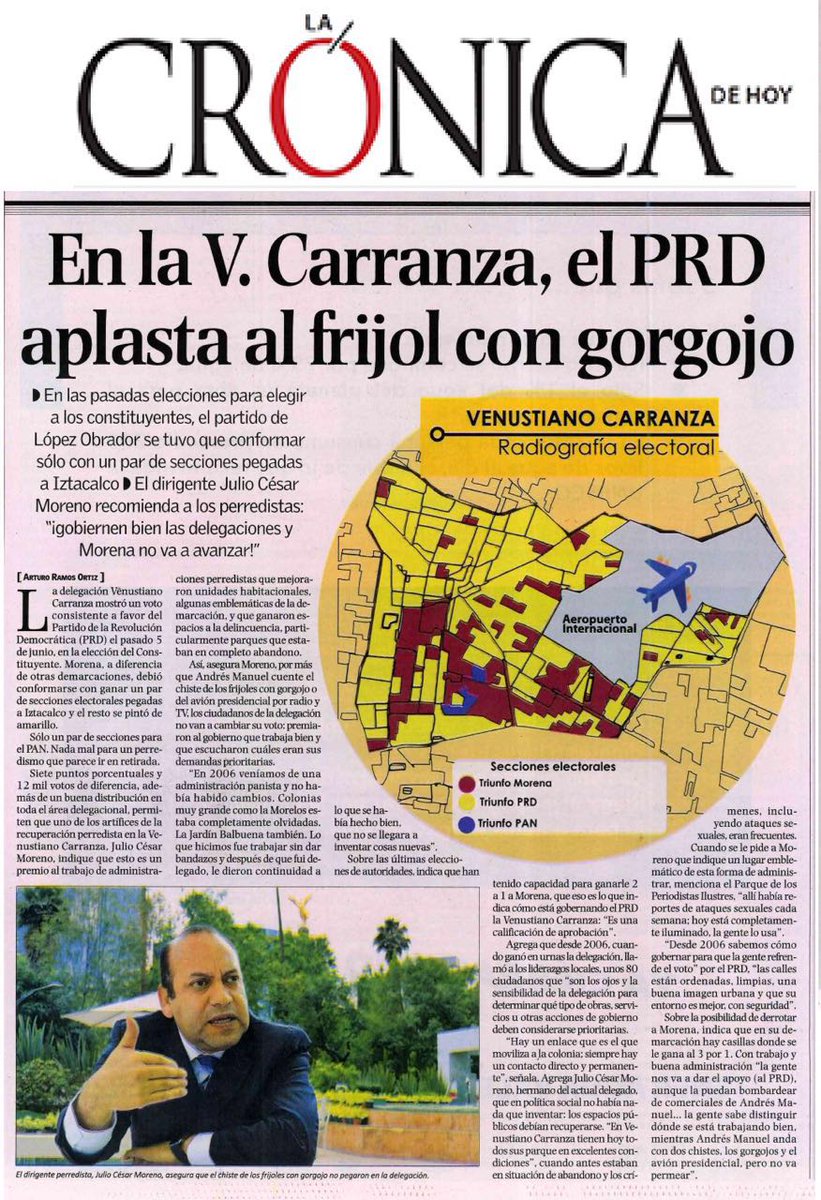 julioc_moreno's tweet image. No hay mejor propaganda que el buen gobierno. Comparto nota y Que tengan excelente día. @ManceraMiguelMX @PRD_CDMX