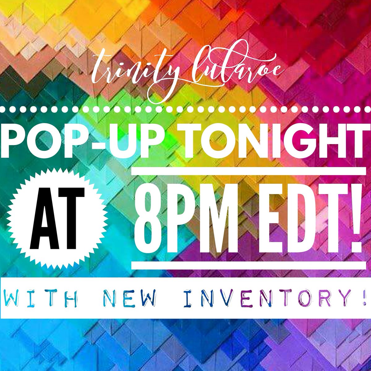 llrjaimethomas's tweet photo. Tonight's our weekly VIP Pop-Up Party! Albums load @ 8pm EDT &amp; you have 24hrs to shop! *link in bio #TrinityLuLaRoe https://t.co/JTj3ADvSZQ