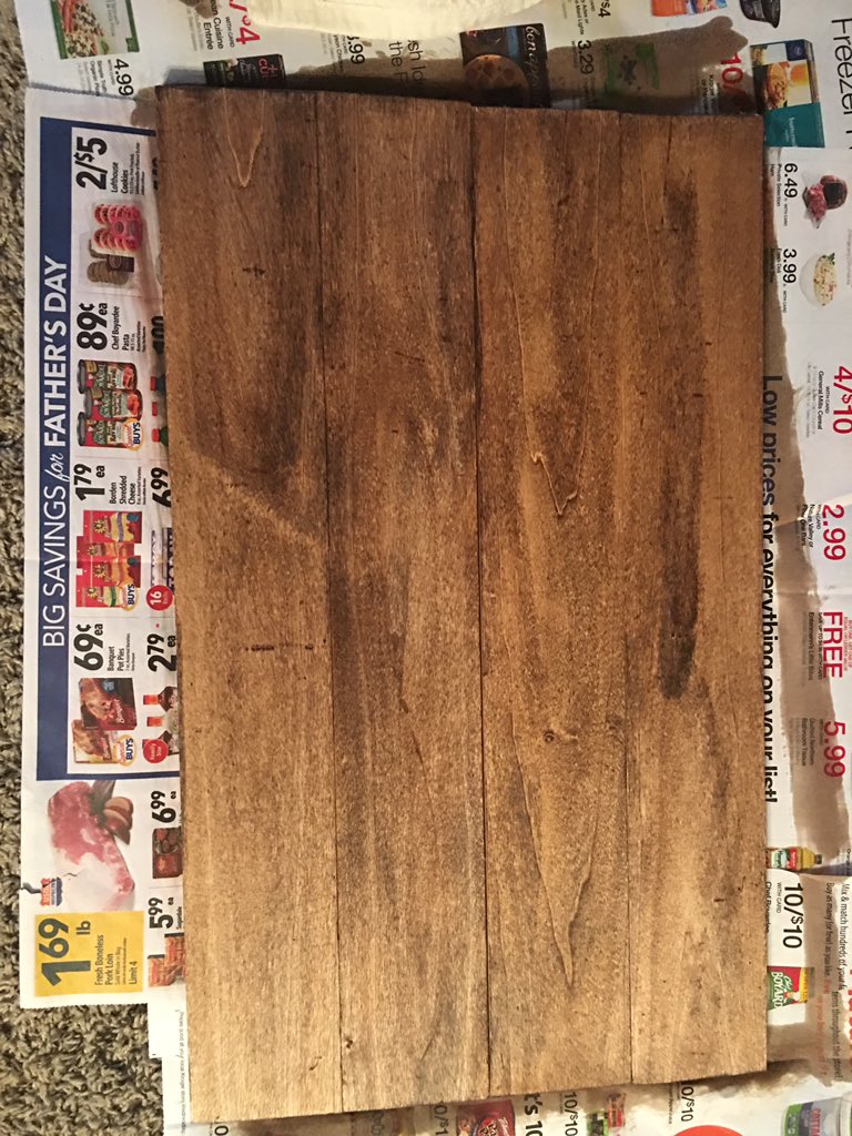 GlitzyGrimm's tweet photo. Now time to paint a quote &amp; add some flowers! ❤️ #almostdone #handstained https://t.co/fXfqfIw8OQ