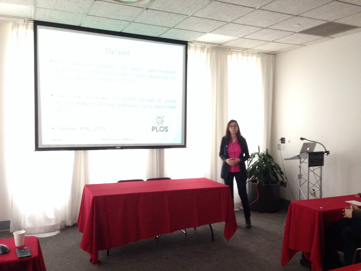 openminted_eu's tweet photo. Iana Atanassova mined @PLOS publications, looked at recurring in-text references #jcdl2016 #wosp2016 https://t.co/kVzX9Bp7Yw