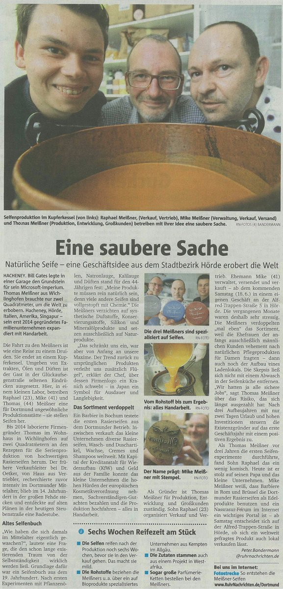 Zeitungsbericht in den Ruhr- Nachrichten über #MeissnerTremonia