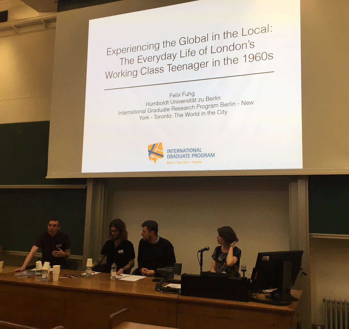 ImkePolland's tweet photo. Panel on Youth Culture and Politics at #BATW2016 about to start in anatomy lecture theatre https://t.co/pXe4v06dsv