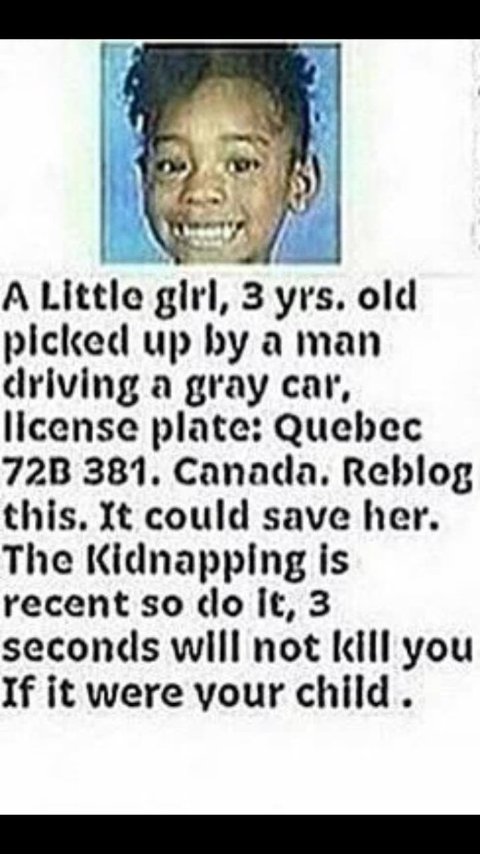 It takes less than 3 seconds to help find this child ...