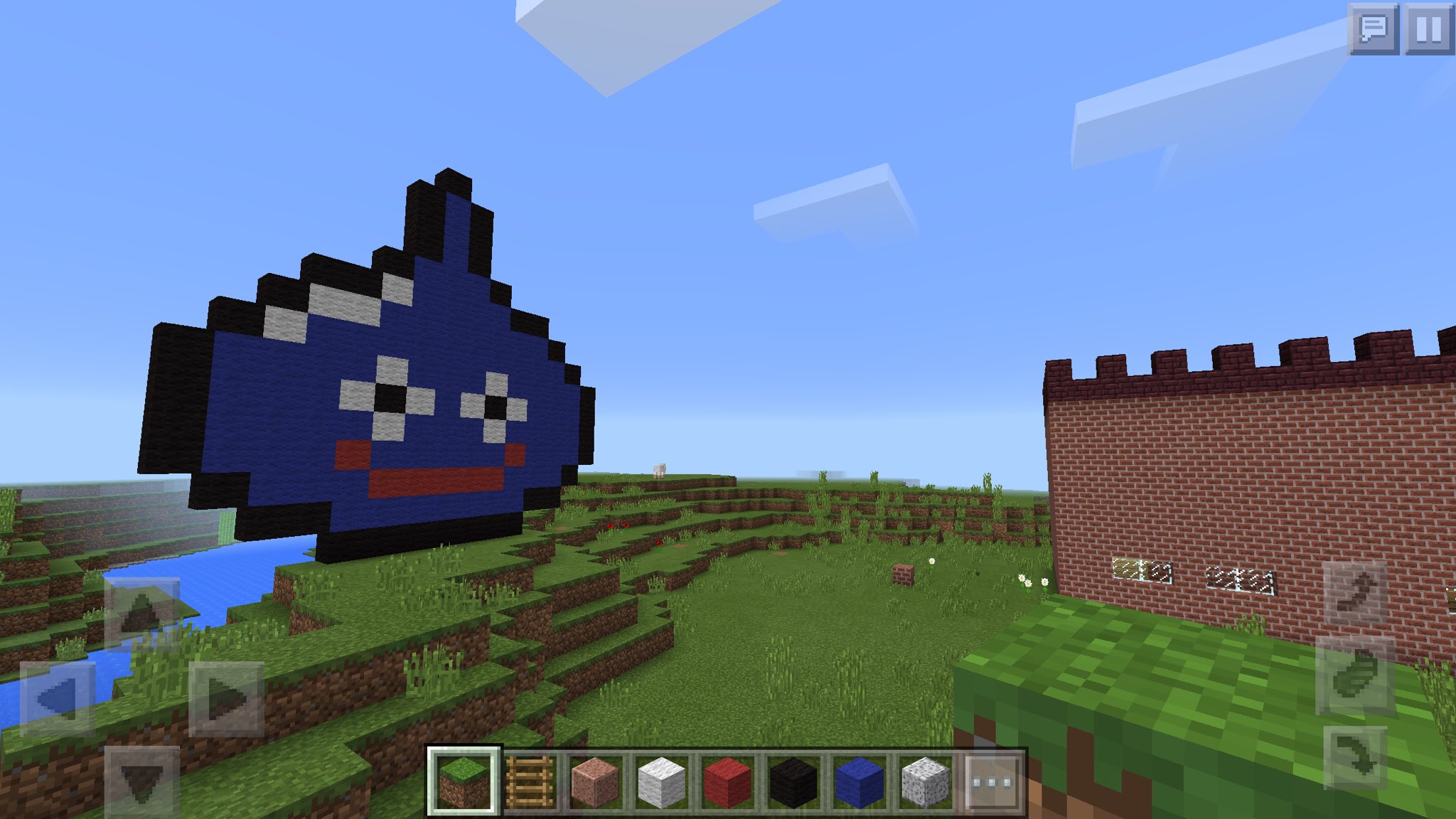 せなじょ 星ドラ 久しぶりにマイクラ開いて ドラクエ1 10の音楽をbgmに 想像力の乏しいわたしが 空中に浮く技を覚えて 今更っw スライムちゃん作れました