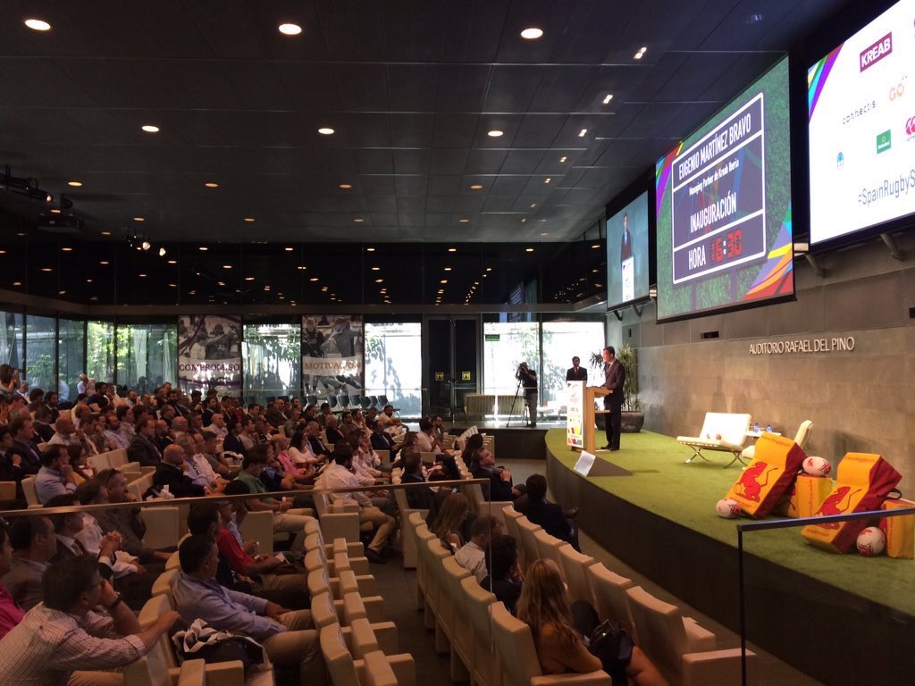 3TRugby's tweet photo. Es el momento de apostar por el rugby en España. Comienza el #RugbySummit de @KreabSpain con @AP9_ invitado de lujo! https://t.co/Wccj0vFe8E
