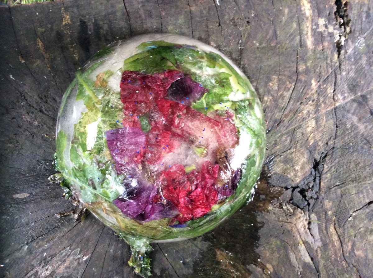 Ice art in Reception