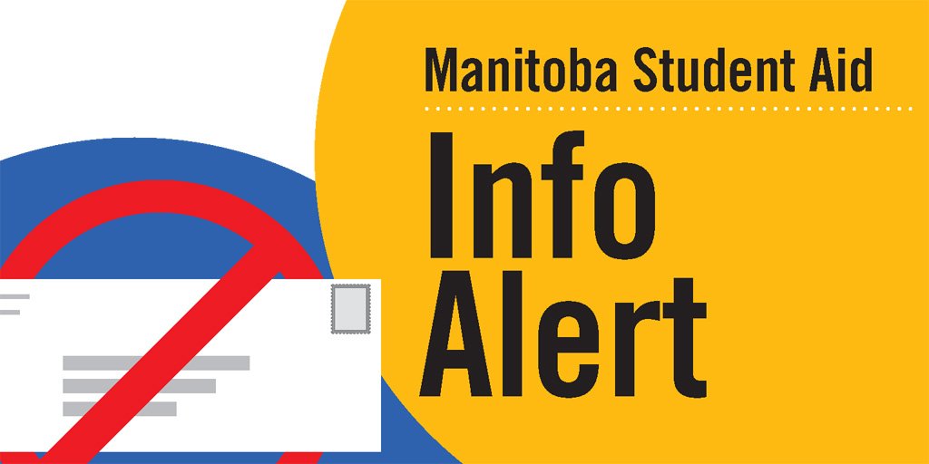MBGov's tweet photo. Manitoba Student Aid applicant? We have important info about postal service disruptions https://t.co/gMOSyGa7cW. https://t.co/Np7L0WABrb