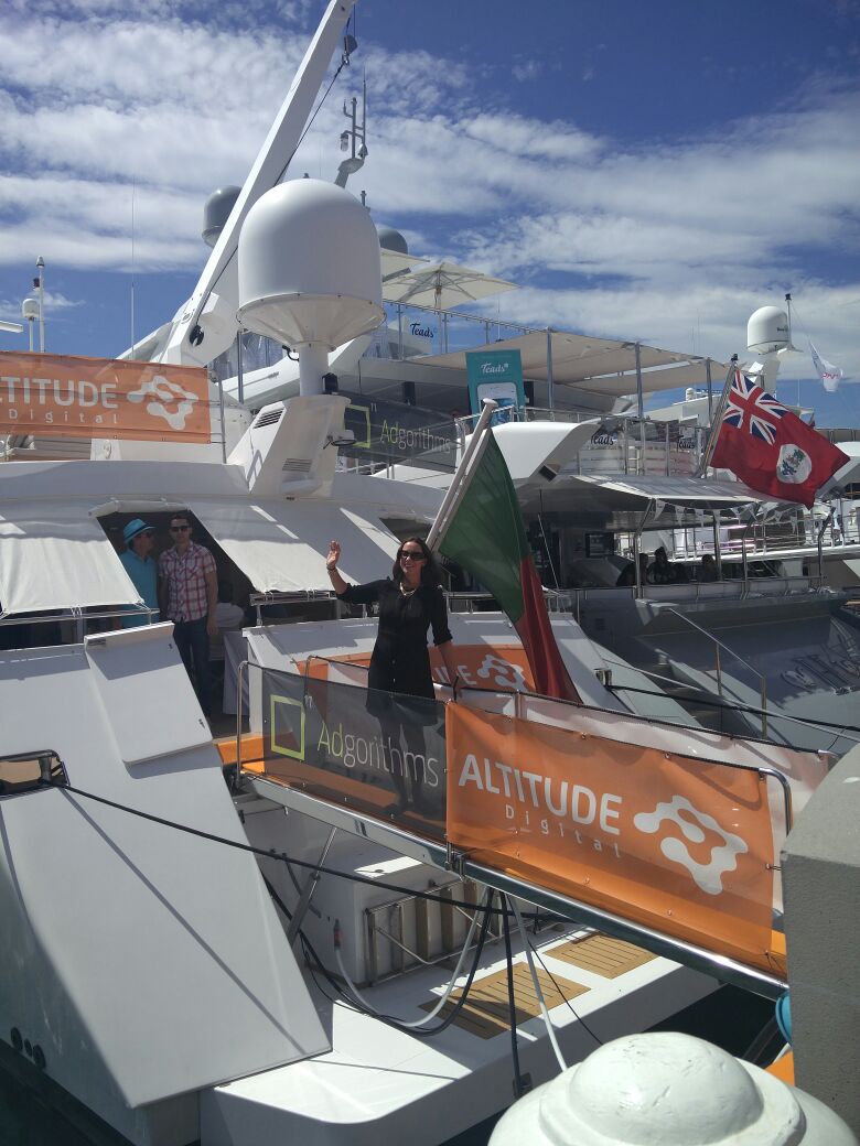Mediashakers's tweet photo. So this was fun! Thank you @altitudedp for a great party on the yacht #canneslions #mediashakers https://t.co/0tVue4zvUU