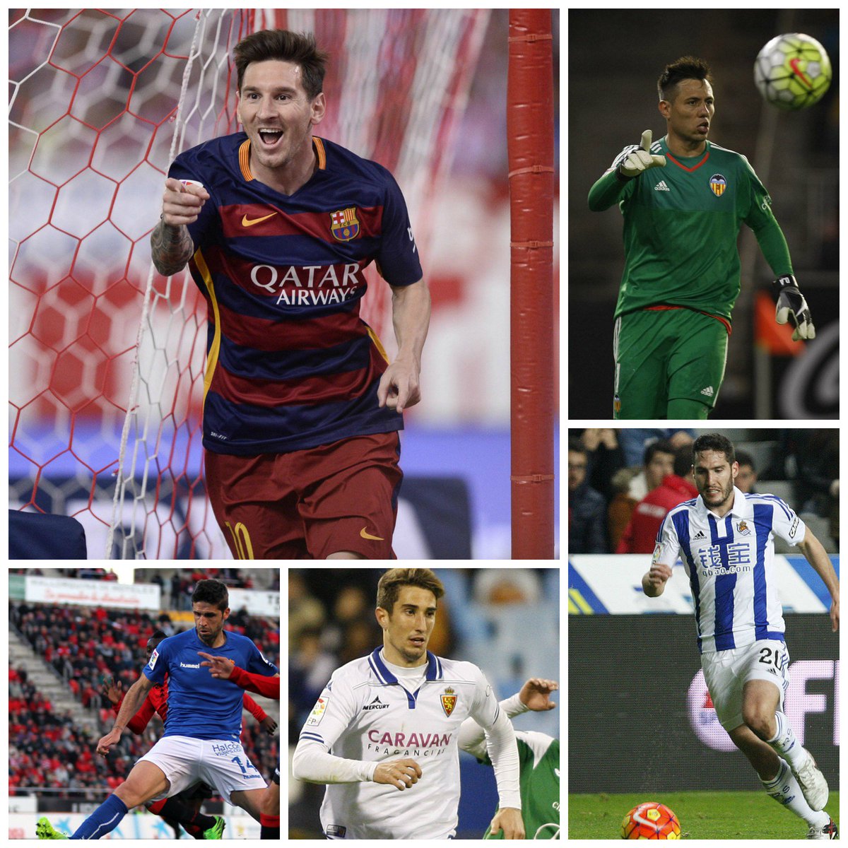 LaLiga's tweet photo. 🎂 | Hoy cumplen años Messi (29), Diego Alves (31), Verdés (32), Campins (21) y Zaldúa (24).

🎈 ¡Felicidades! 🎈 https://t.co/RLyriJnajY
