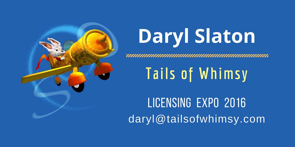 TailsofWhimsy's tweet image. Don’t take off before connecting with #DarylSlaton at #Licensing16 @LicensingExpo #licensingexpo