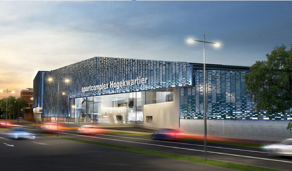 Het nieuwe sportcomplex aan de Hogeweg in Amersfoort gaat 'Amerena' heten s.ad.nl/4326309