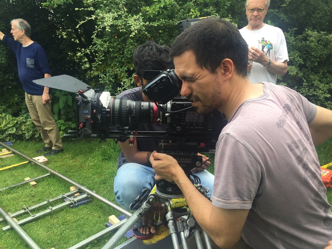 NFSFilmTV's tweet photo. 2016 #Cinage Cinema for Active Aging films are shooting. CINAGE students with #NorthernFilmSchool students & alumni https://t.co/hTtKXbq94T