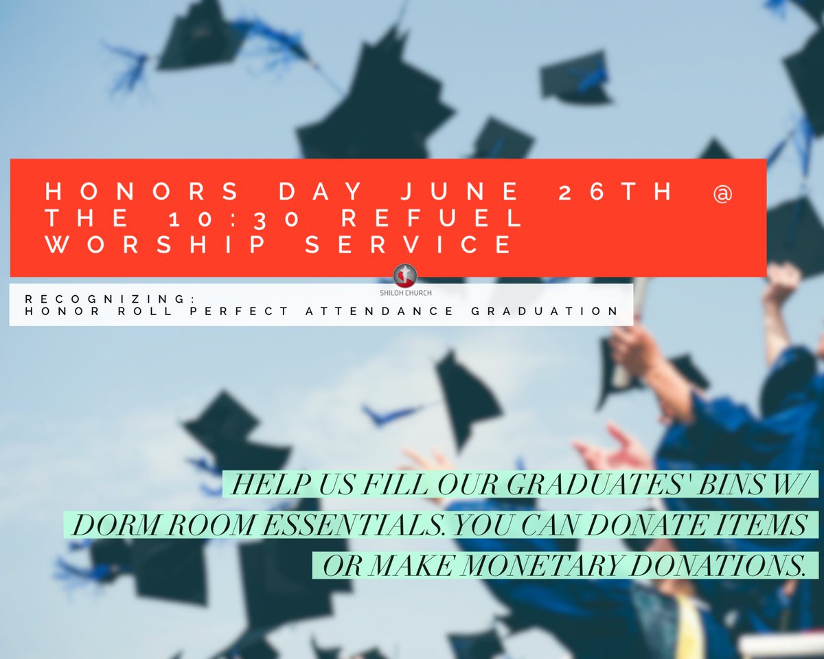 BrandedSCYM's tweet photo. Sunday at #ShilohHonorsDay we celebrate our graduates from this year! @ShilohGarland #ShilohBranded https://t.co/nH55olEObQ