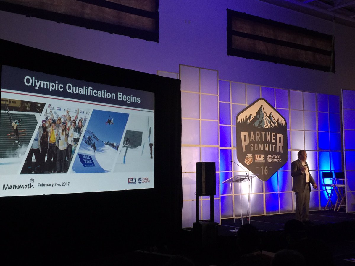 tomkellyolympic's tweet photo. Qualifying for @2018PyeongChang #Olympics begins 2017 US Grand Prix @MammothMountain @SkiTeamCMO #USSAPartnerSummit https://t.co/tzoMBInRUP