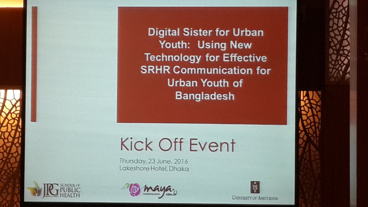 ashek_rahman's tweet photo. #DigitalSister 4urbanyouth - game changing tech 4breaking SRHR stigma - a welcome initiative
https://t.co/Q12k36cuhI https://t.co/kDsHiuTzsQ