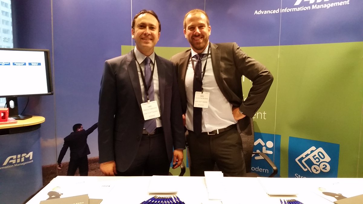 AIMSoftware's tweet photo. Meet now our specialists live at the #TSAM2016 in NYC! Beyond EDM - Packaged Business Applications from #AIMSoftware https://t.co/fGOjNJgDJJ