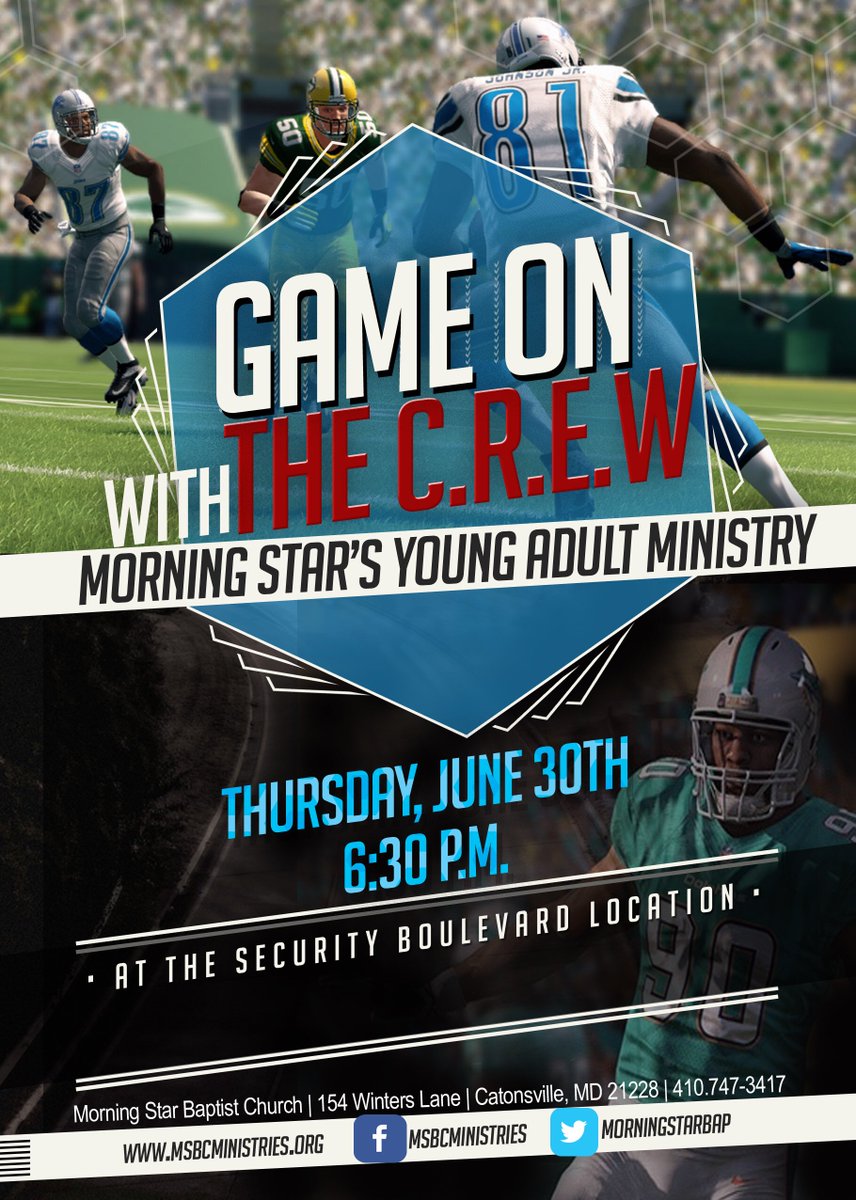 morningstarbap's tweet photo. Get your game on with THE CREW #MSBCCREW https://t.co/gzn2o7t7UF