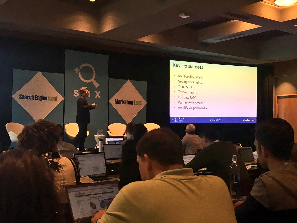 MagsMac's tweet photo. Our @MMIAgency secrets to @amazon #ecommerce success via @nxfxcom! #SMX #21c2 https://t.co/WWE5BBLlVu