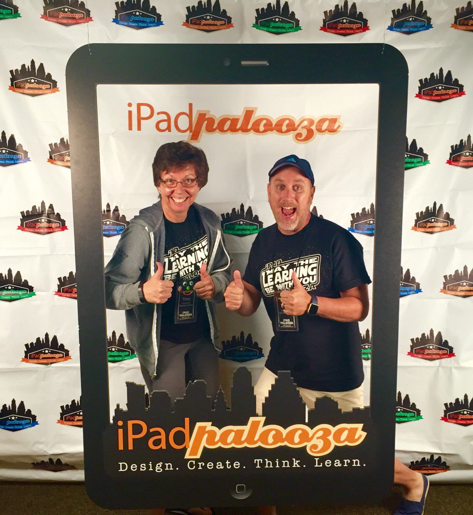t_ramont's tweet photo. #iPadpalooza Getting ready to present on coding robots with @kyleteach123 in Austin TX https://t.co/tia0XTIGs2