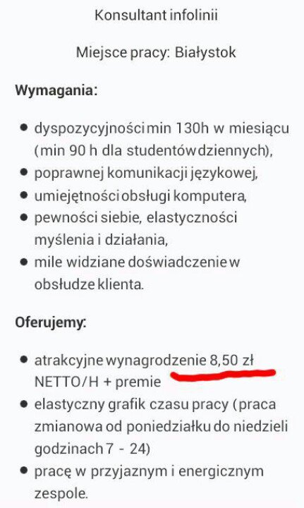 _websterrr_'s tweet photo. Jest praca w #Białystok #TranscomWorldwide #KonsultantInfolinii https://t.co/f32GxPrajk