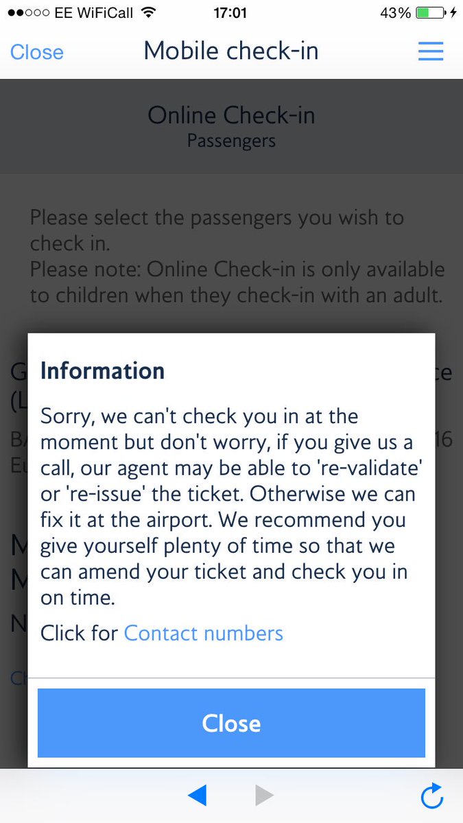 ChloeBails's tweet photo. @British_Airways Hi, I'm getting this msg when attempting 2 check in online, phonelines are jammed, can anyone help? https://t.co/HI6tYqfJ5I