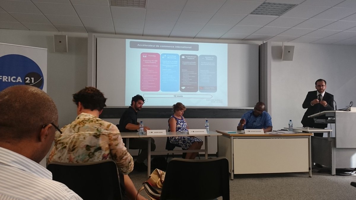 martinrlabbe's tweet photo. @CordobesD presents the @ITCnews #tradeaccelerator @ITC_Youth  in Casablanca at #Africa21 event at @UNIGEnews https://t.co/gG40hvVVGq