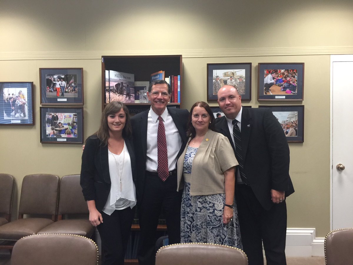 kellywalshband's tweet photo. Meeting today with @SenJohnBarrasso about music education. #nafmehd16 @nafme @CourtneyCasnerd #musiceducation https://t.co/nKkc62e1v9