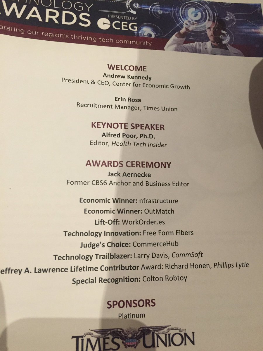 Congrats to the amazing winners of the <a href="/CEG_NY/">CEG</a> technology awards. <a href="/WorkOrderes/">WorkOrder.es</a> <a href="/CommerceHub/">CommerceHub</a> @CEOofOutMatch