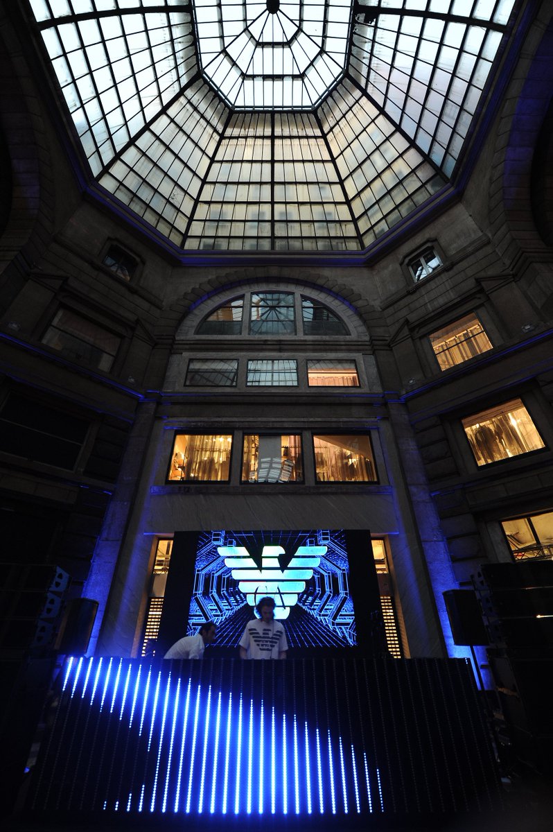 armani's tweet photo. More from the #EmporioArmaniRemix launch event at @ExcelsiorMilano. https://t.co/YRZGn1fecT