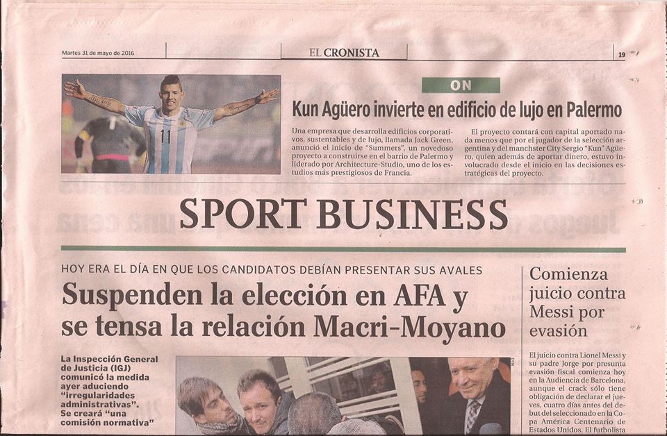 jackgreenBA's tweet photo. As Seen In: @cronistacom
Nota sobre nuestro proyecto #Summers &amp; @aguerosergiokun https://t.co/AfzpK5oUI8