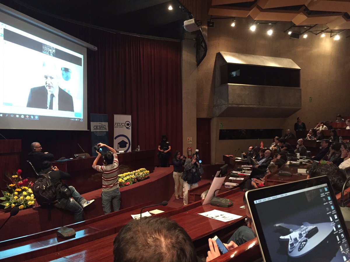 #JulianAssange señala que <a href="/wikileaks/">WikiLeaks</a> transparentó la información a través de un archivo internacional. #ASSANGE4Años