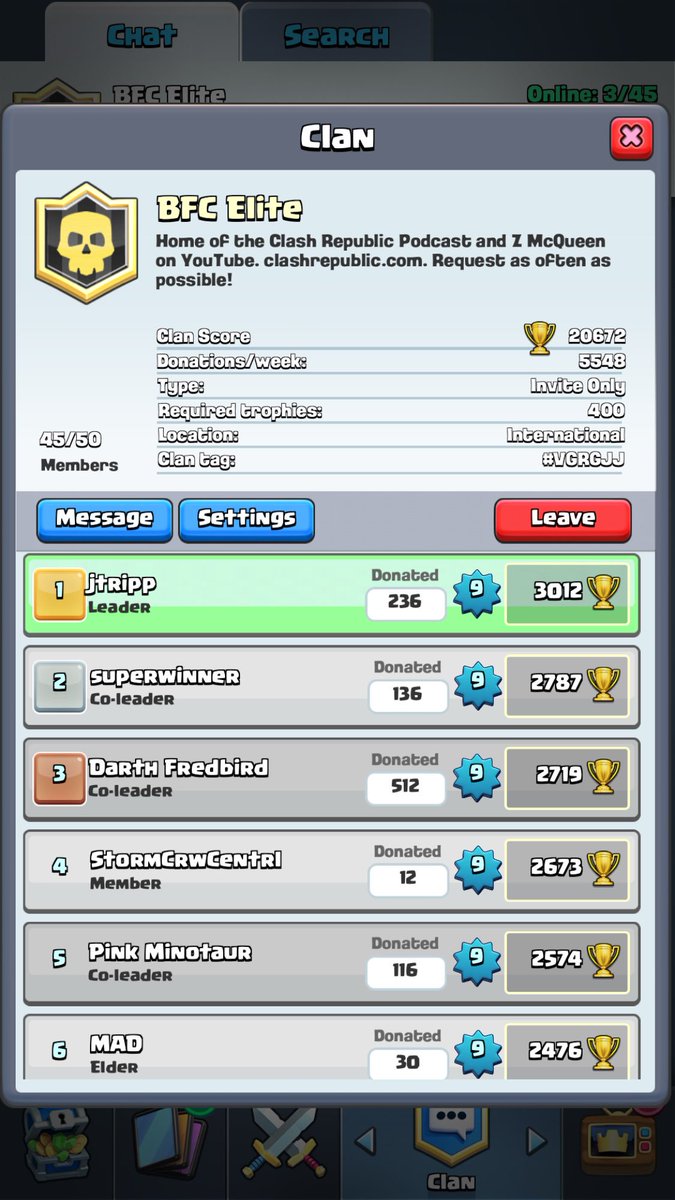 bfcelite's tweet image. Congrats to jtripp! First to organically reach Legendary Arena in BFCE! A few spots available. Join up!