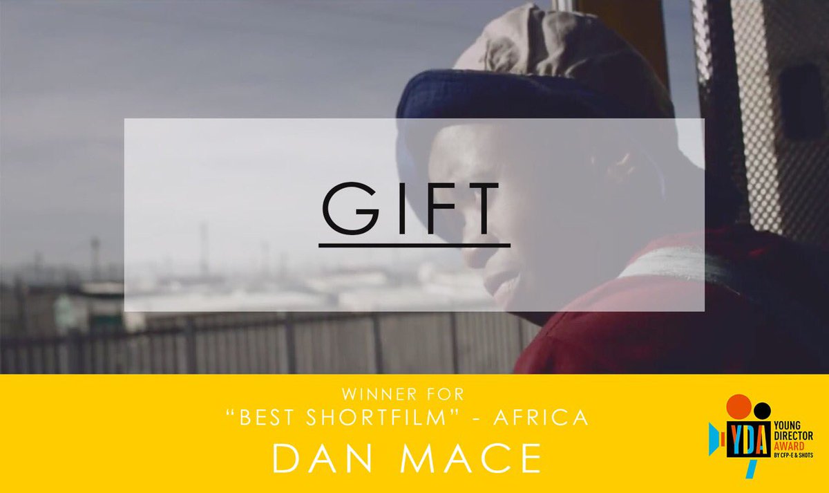 groundglass_za's tweet photo. GIFT wins Silver for @Dan_theDirector &amp; Team at the @YoungDirectorA 2016! #CannesLions #YoungDirectorAwards #YDA2016 https://t.co/P5LTK7D897