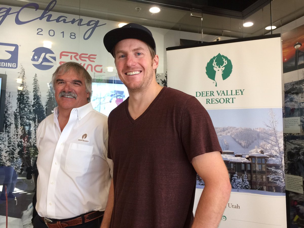 tomkellyolympic's tweet photo. New partners. @deervalleyresort ambassador @ted_ligety #ussapartnersummit https://t.co/7kRerY3xnG