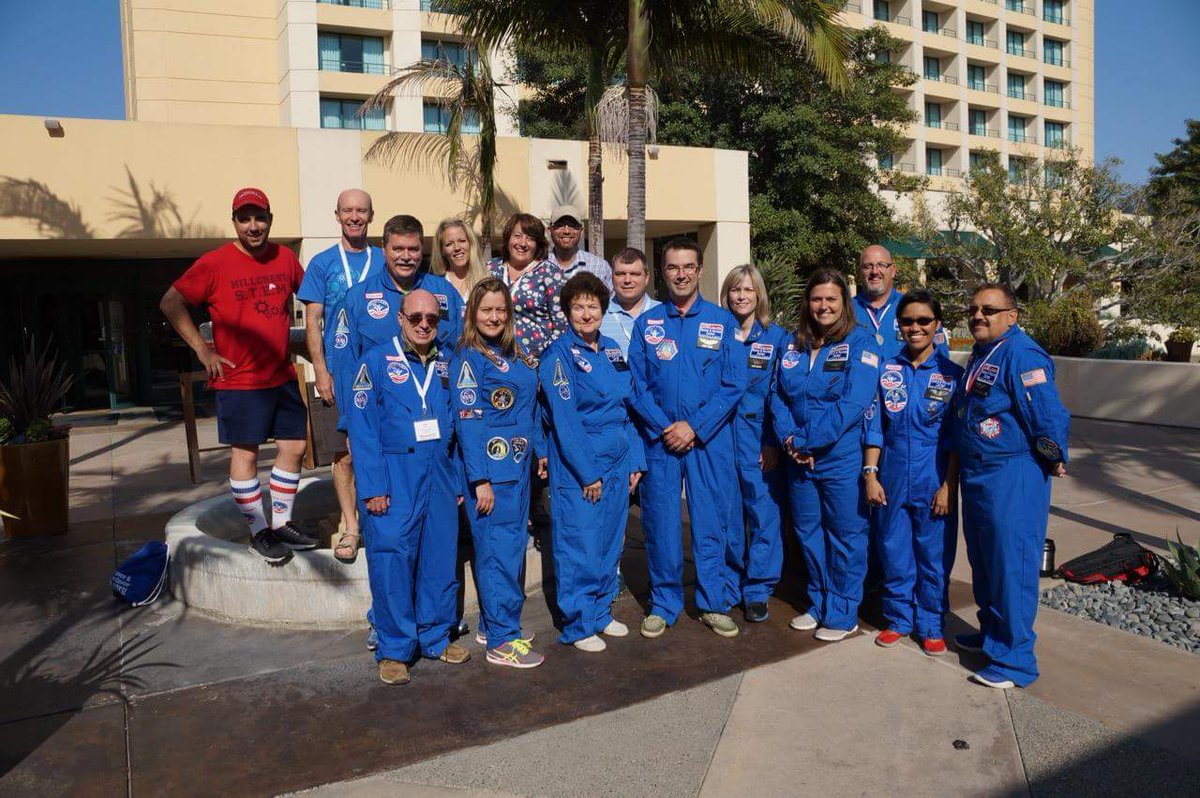 TimWerbrich's tweet photo. Space Academy grads at #HONGBC in San Diego.Great reunion Thanks 4 support teachers @HON_Citizenship @HoneywellBuild https://t.co/IELoNFfHtn